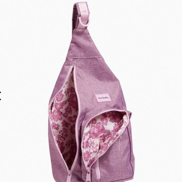 Vera Bradley Sling Backpack in ReActive Pale Orchid Heather - Picture 10 of 11